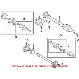 Audi CV Joint Boot Kit - Front Outer 80A498203